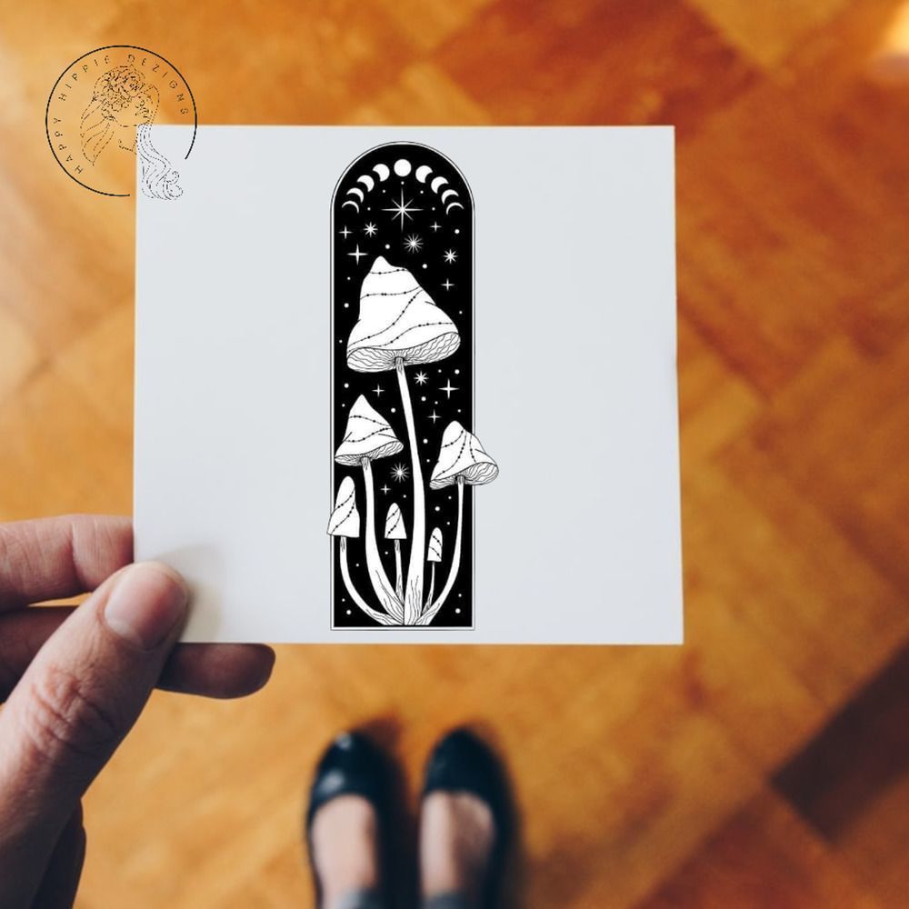 Magical Moon Shrooms Vinyl Decal